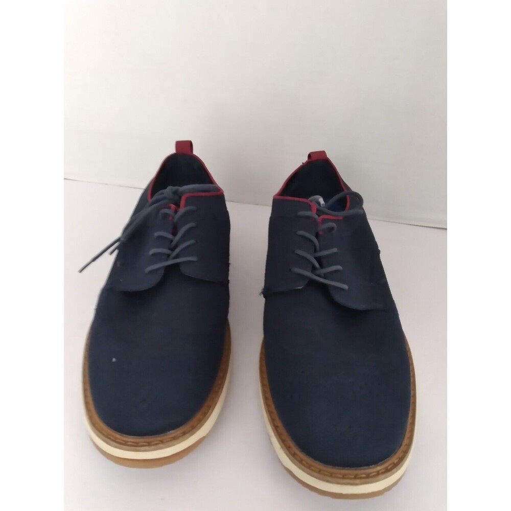 Navy Blue Oxford Dress Shoes Casual Lace Up‎ Comfort Sole Men's